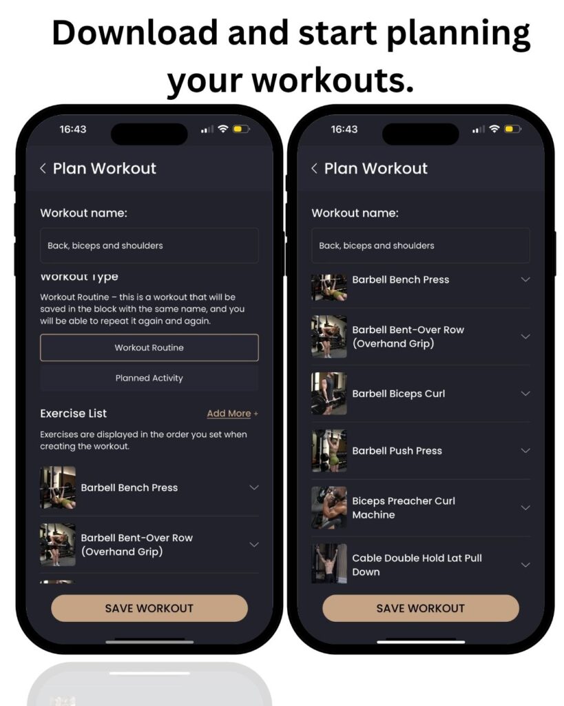 4-Day Push Pull Legs Program for Muscle Gain and Fat Loss | 12Reps app