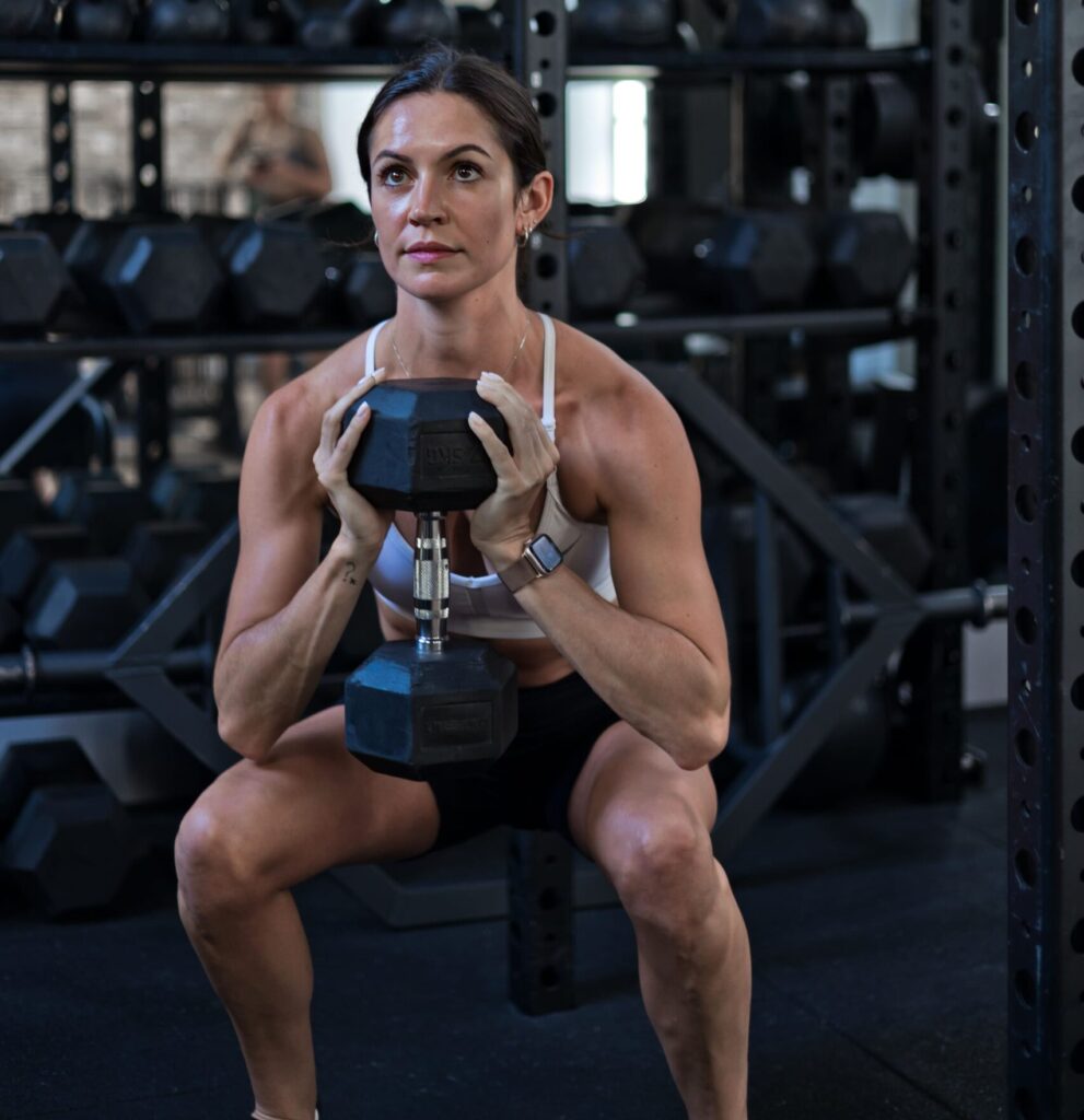 dumbbell squats